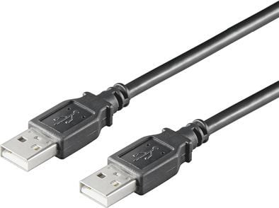 Goobay USB 2.0 AA 300 LC HiSpeed, 3m, 3 m, USB A, USB A, uros/naaras, musta