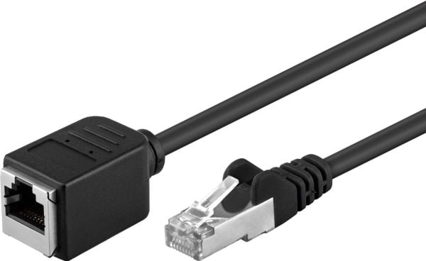 Goobay 91884, 5 m, Cat5e, F/UTP (FTP), RJ-45, RJ-45, Sort