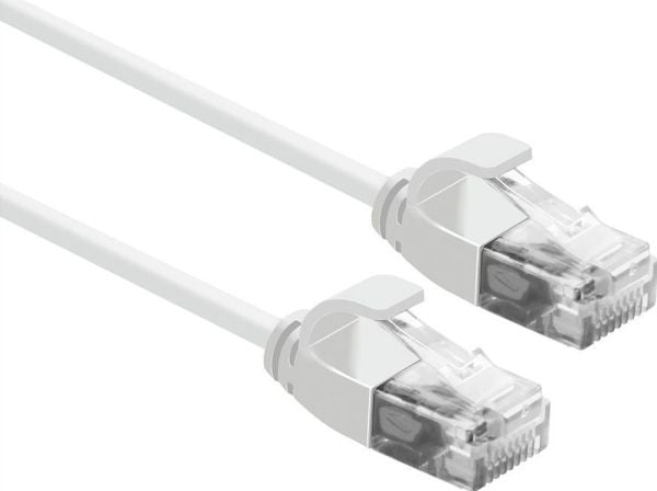 ROLINE 21.15.0981, 1 m, Cat6a, U/UTP (UTP), RJ-45, RJ-45, Hvit