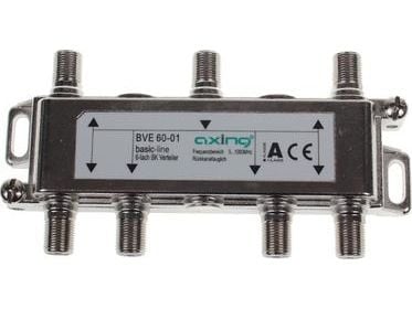 Axing BVE 60-01, Kaapelin jakaja, 5 - 1006 MHz, Hopea, F, 125 mm, 20 mm