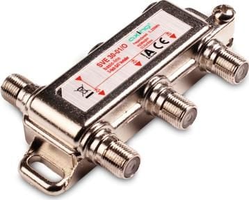 Axing SVE03001, Kabelkniv, 75 O, 5 - 2400 MHz, Silver, 1 styck, 1x F-type