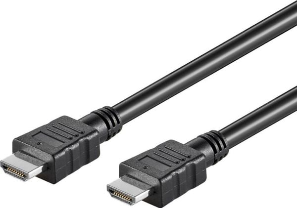 Goobay 58444, 7,5 m, HDMI Type A (Standard), HDMI Type A (Standard), 3D, 10,2 Gbit/sek., Svart