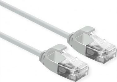 ROLINE 21.15.3901, 0,3 m, Cat6a, U/UTP (UTP), RJ-45, RJ-45, Grå