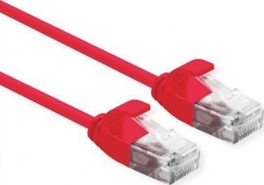 ROLINE 21.15.3911, 0,3 m, Cat6a, U/UTP (UTP), RJ-45, RJ-45, Rød