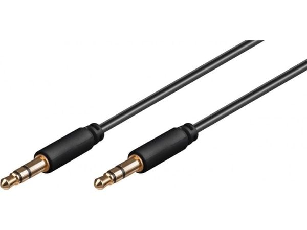 Goobay 69116, 3.5mm, Hankjønn, 3.5mm, Hankjønn, 0,5 m, Sort