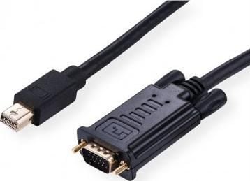 Value 11.99.5807, 2 m, Mini DisplayPort, VGA (D-Sub), Hankjønn, Hankjønn, Rett