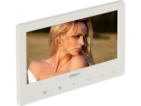 Dahua Technology VTH1020J-T, 17,8 cm (7"), 1024 x 600 piksler, Hvit, 5 W, 2 W, -10 - 55 °C