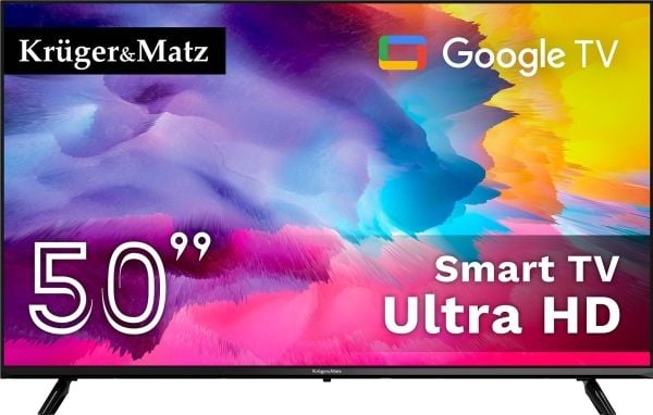 Kruger&amp;Matz TV Kruger&amp;Matz 50" UHD Google TV DVB-T2/T/C H.265 HEVC TV Televisio