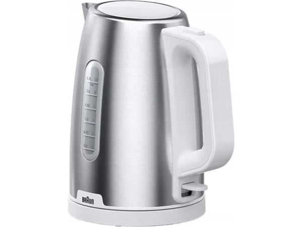 Braun PurShine WK 1500 WH - Kjele - 1.7 liter - 2.2 kW - rustfritt stål / hvit
