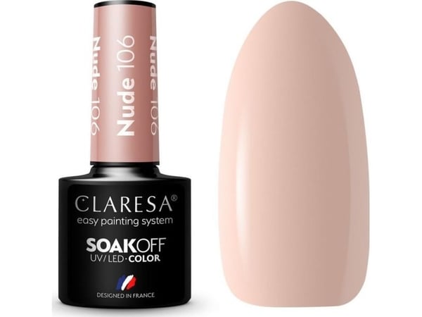 Claresa CLARESA Hybrid neglelakk NUDE 106 -5g