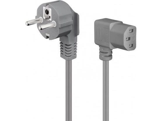 Goobay 50079, 2 m, Strömkontakt typ F, IEC C13, H05VV-F3G, 250 V