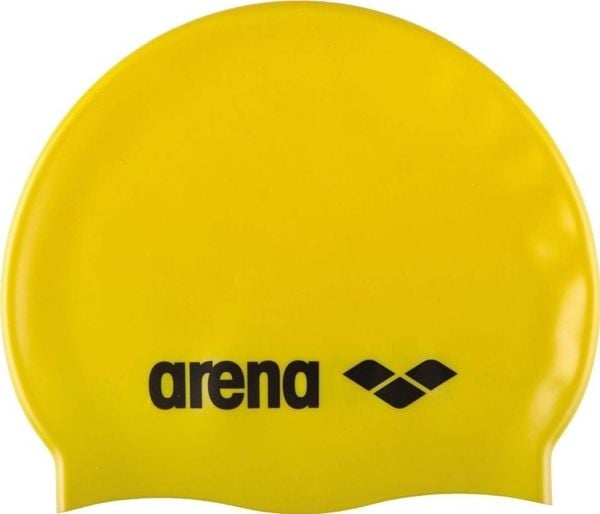 Arena Classic Silicone Junior, Sort, Gult, Caps, Unisex, Barn, Svømming, Silikon