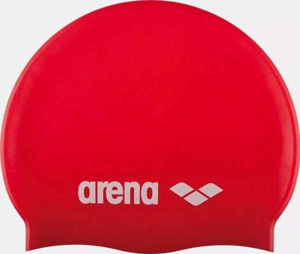 Arena Classic Silicone Junior, Rød, Hvit, Caps, Unisex, Barn, Svømming, Silikon