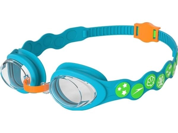 Speedo svømmebriller Junior Sea Squad blå/oransje