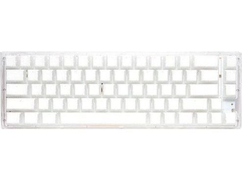 Ducky One 3 Aura White SF, Koblet med ledninger (ikke trådløs), USB, Mekanisk nøkkelbryter, QWERTY, RGB LED, Hvit