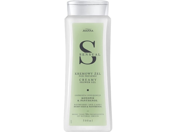 Joanna JOANNA Sensual Creme Shower Gel - Hamp & Panthenol 500ml