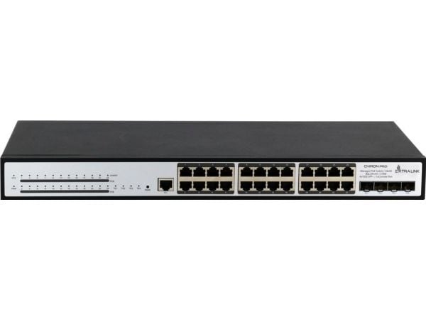 Extralink EX.19737, Håndtert, L3, Gigabit Ethernet (10/100/1000), Strøm over Ethernet (PoE), Rack-montering, 1U