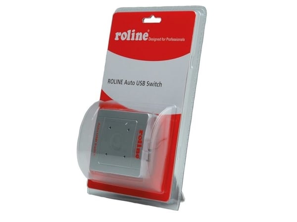 ROLINE 14.01.2338, USB 2.0, USB Type-B, 480 Mbit/s, Grå, Plastikk, 73 mm