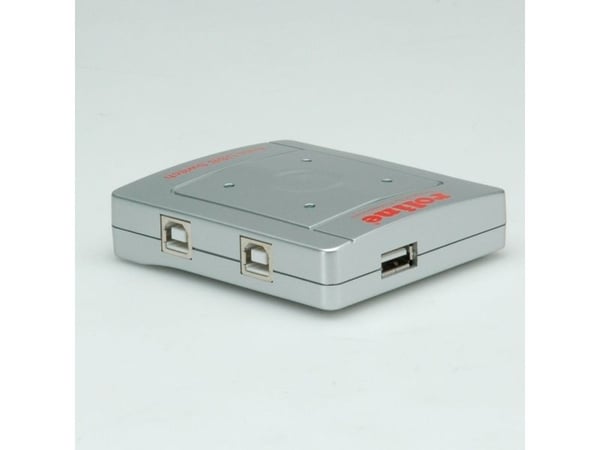 ROLINE 14.01.2338, USB 2.0, USB Type-B, 480 Mbit/s, Grå, Plastikk, 73 mm