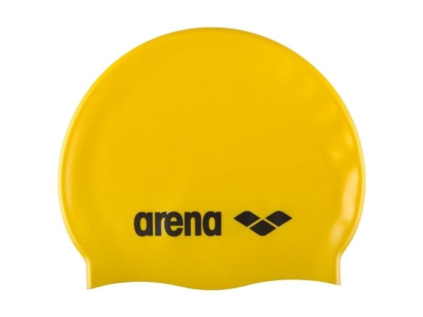 Arena Classic Silicone Junior, Sort, Gult, Caps, Unisex, Barn, Svømming, Silikon