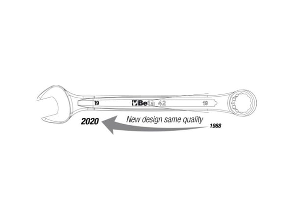 Beta Tools 42 13, 13 mm, Kromfarget, 15°, ISO 1711, 169 mm, 5,6 mm