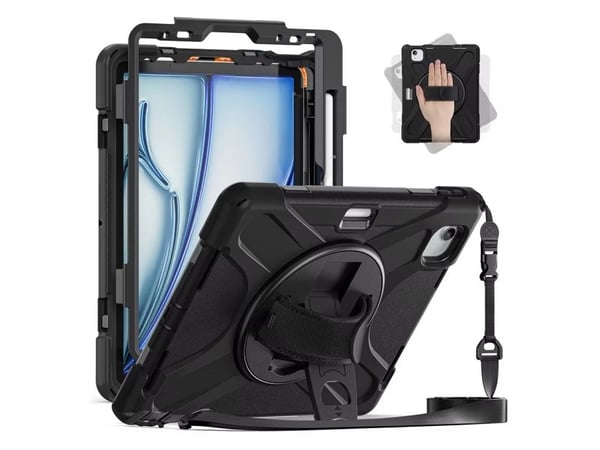 Insmat Rugged Armor - Baksidedeksel for nettbrett - robust - polykarbonat, gummi - for Apple 11-inch iPad Air (M2, M3)