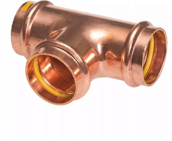 Conex Straight Tee CU B Gasspresse 18mm PG5130 0181818