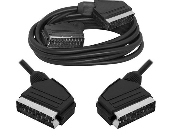 SCART-kabel Lexton SCART - SCART 1,2 m svart (LX8017A)
