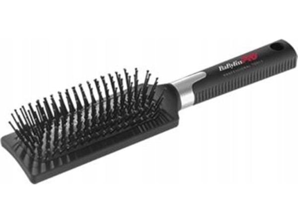 Babyliss Pro profesjonell kam/hårbørste flat paddle tynn med nylonbørster