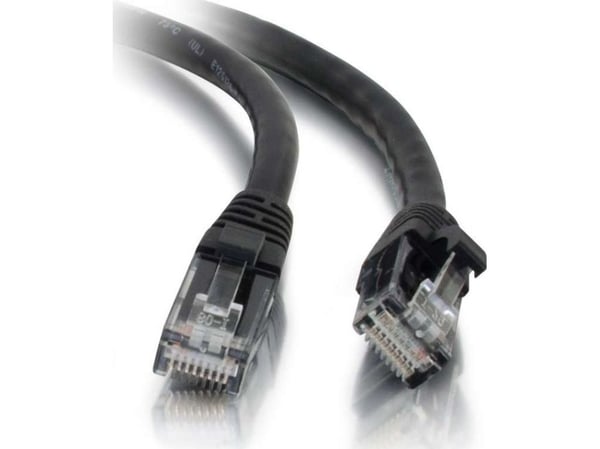 C2G Cat5e Booted Unshielded (UTP) Network Patch Cable - Patchkabel - RJ-45 (han) til RJ-45 (han) - 3 m - UTP - CAT 5e - formet, knastfri, strenget ...