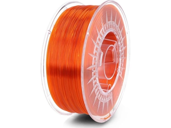 Devil Design filament Devil Design PETG 1,75 mm 1 kg - Bright Orange Transparent Devil Design filament Devil Design PETG 1,75 mm 1 kg - Bright Orange Transparent