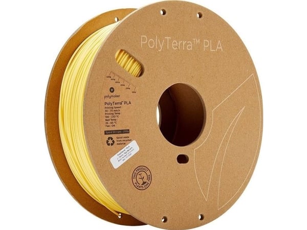 Poly Filament Polymaker PolyTerra PLA 1,75mm, 1kg - Banana}