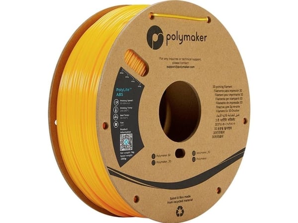 Polymaker PolyLite ABS 1,75 mm 1 kg - Gul