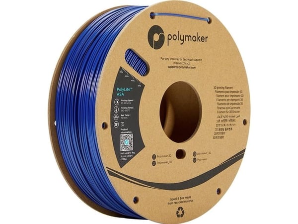 Poly Filament Polymaker PolyLite ASA 1,75 mm 1 kg - Blue