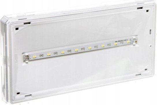 AWEX hätävalaisin EXIT LED 3W 350lm 1h 1-toiminto AT valkoinen ETE/3W/BSE/AT/WH