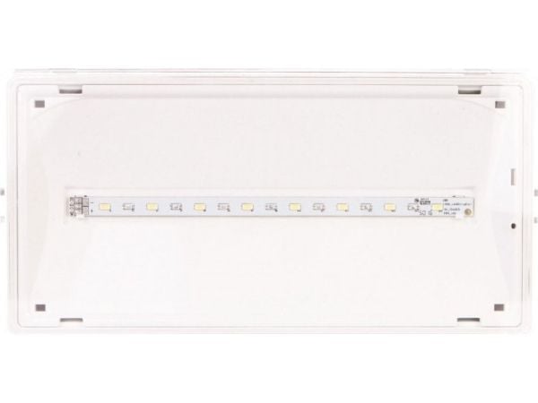 AWEX hätävalaisin EXIT LED 1W 130lm 1h yhden akun AT valkoinen ETE/1W/BSE/AT/WH