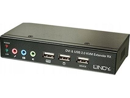 Lindy 39377, 1600 x 1200 piksler, Ethernet/bredbåndsforbindelse, Svart