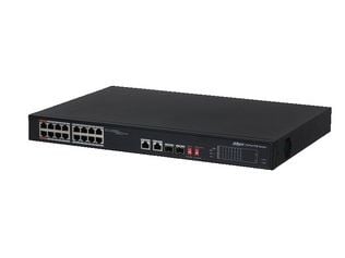 Dahua Technology PoE S3218-16ET-135, Uhåndtert, L2, Gigabit Ethernet (10/100/1000), Gigabit Ethernet, Strøm over Ethernet (PoE), Rack-montering