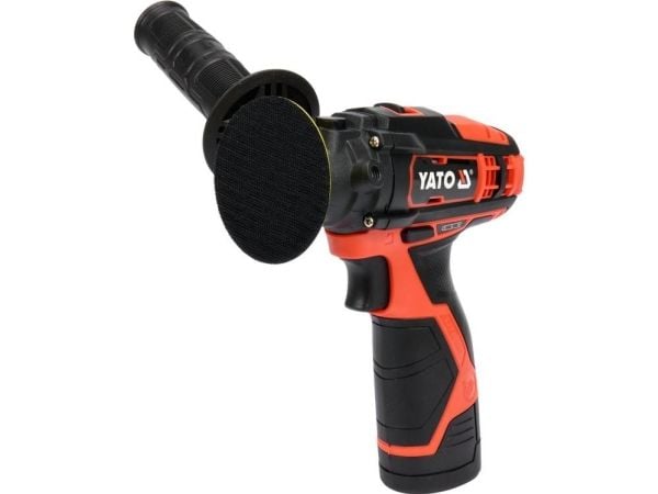 Yato YT-82903, Roterande polermaskin för bilen, 8300 RPM, Svart, Orange, Batteri