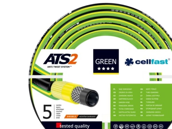 CELLFAST HAGESLANGE GRØN ATS2 STØRRELSE: 5/8" LENGDE: 50m