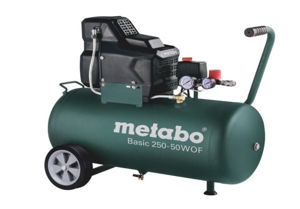 Metabo Basic 250-50 W OF - Luftkompressor - 1.5 kW - 2 hk - oljefri - 120 l/min - 50 liter