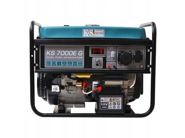 Könner&Söhnen KS 7000E G hybridaggregat 5,0 kW/230 V bensin/LPG