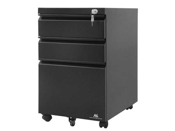 Maclean MC-850 - Pidestall - mobil - 3 skuffer - metall - svart