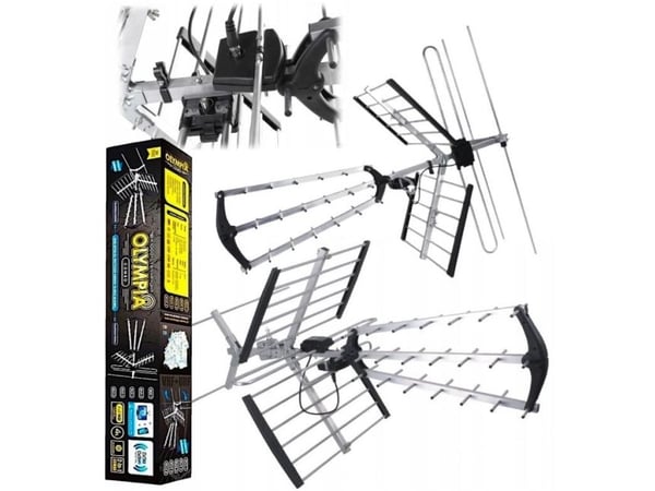 RTV-antenne Red Eagle OLYMPIA BX1000 COMBO, DVB-T VHF + UHF + LTE 80187