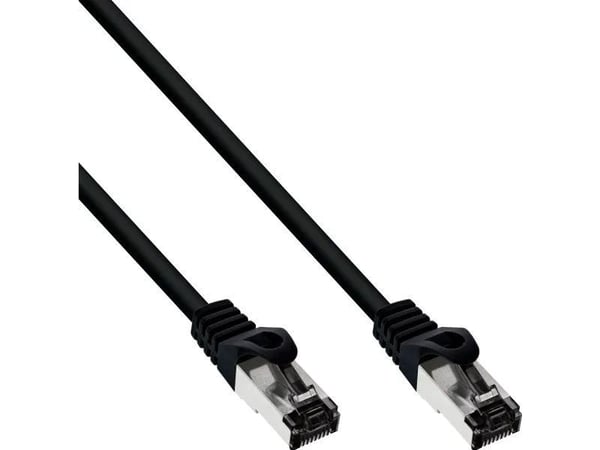 InLine 78800S, 10 m, Cat8.1, S/FTP (S-STP), RJ-45, RJ-45, Svart