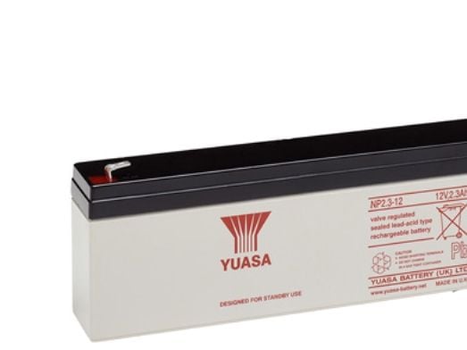 Yuasa NP2.3-12, Forseglet blysyre (VRLA), 12 V, 1 stykker, Sort, Hvit, 5 år, 20 timer