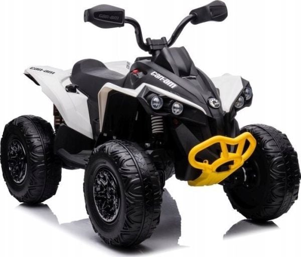 Lean Toys Batteridrevet ATV for barn "Can-Am Renegade 4x4", hvit
