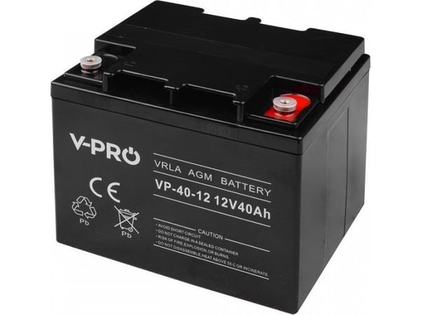 Volt VOLT AGM VPRO BATTERI 12V 40 Ah VRLA VEDLIKEHOLDSFRITT