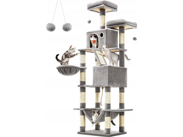 Mozos KITTY-TREE Suuri raapimispylväs - kissatorni, 206cm
