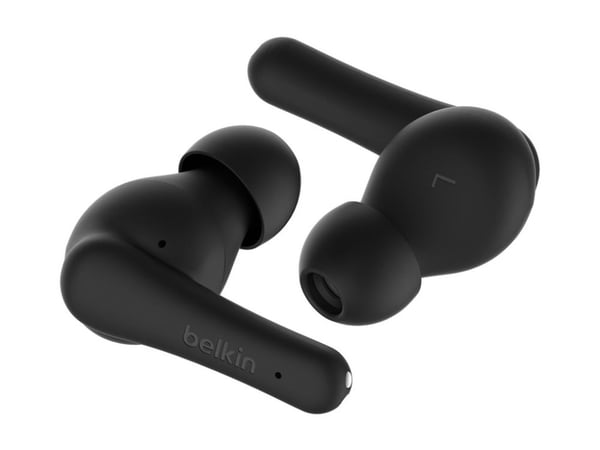 Belkin SoundForm Rhythm - True wireless-hodetelefoner med mikrofon - i øret - Bluetooth - svart